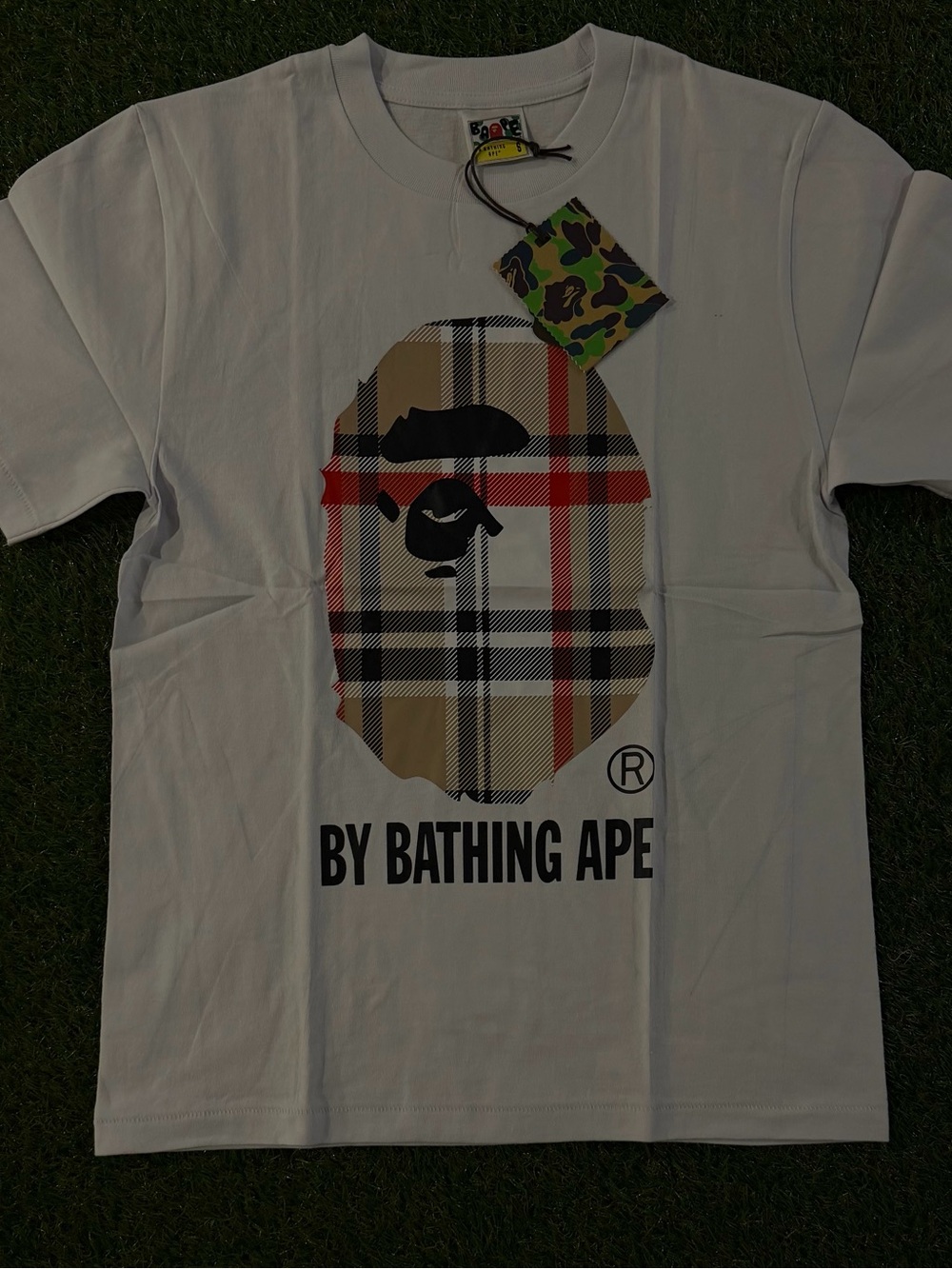Bape Plaid Ape Tee